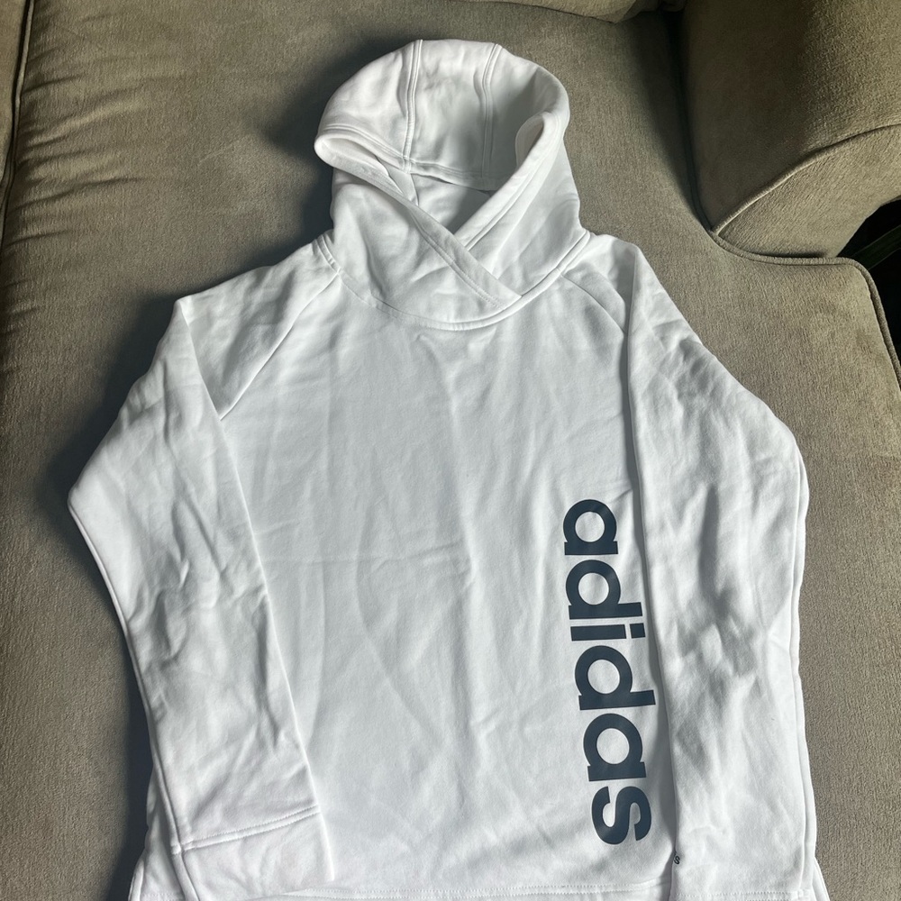 ADIDAS WHITE HOODIE